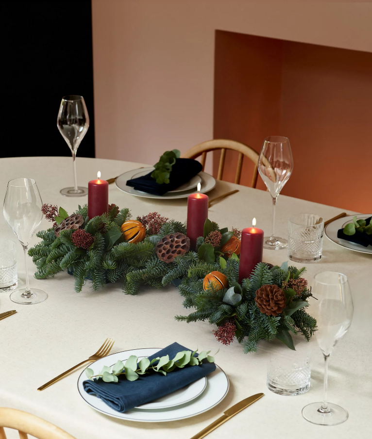 Fresh Foliage Christmas Centrepiece (Delivery from 17th November 2022)